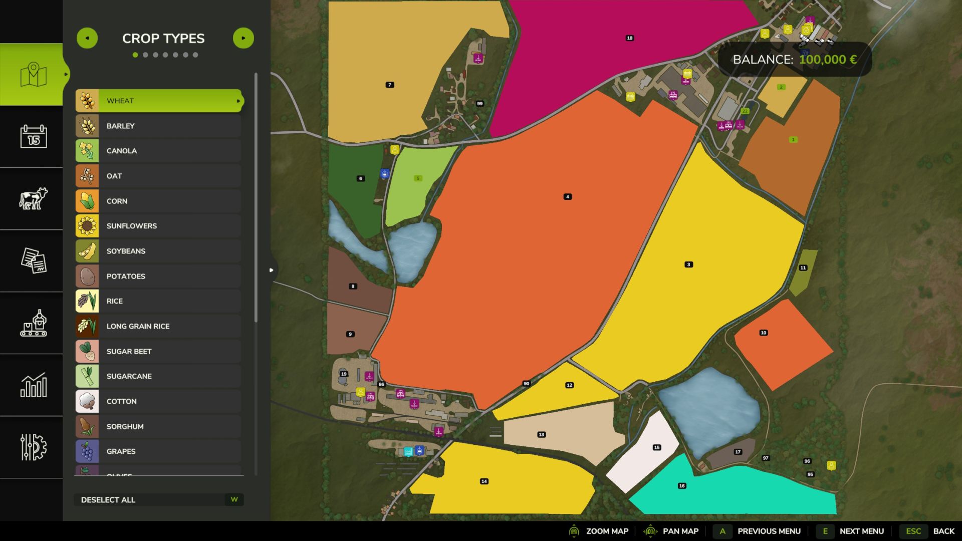 Mapa HORSCH AgroVation