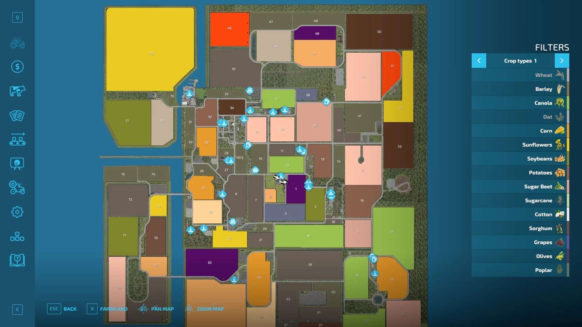 Mapa Nordfriesische Marsch