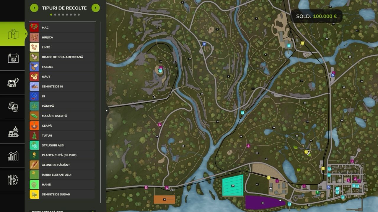 Mapa Silverrun Forest