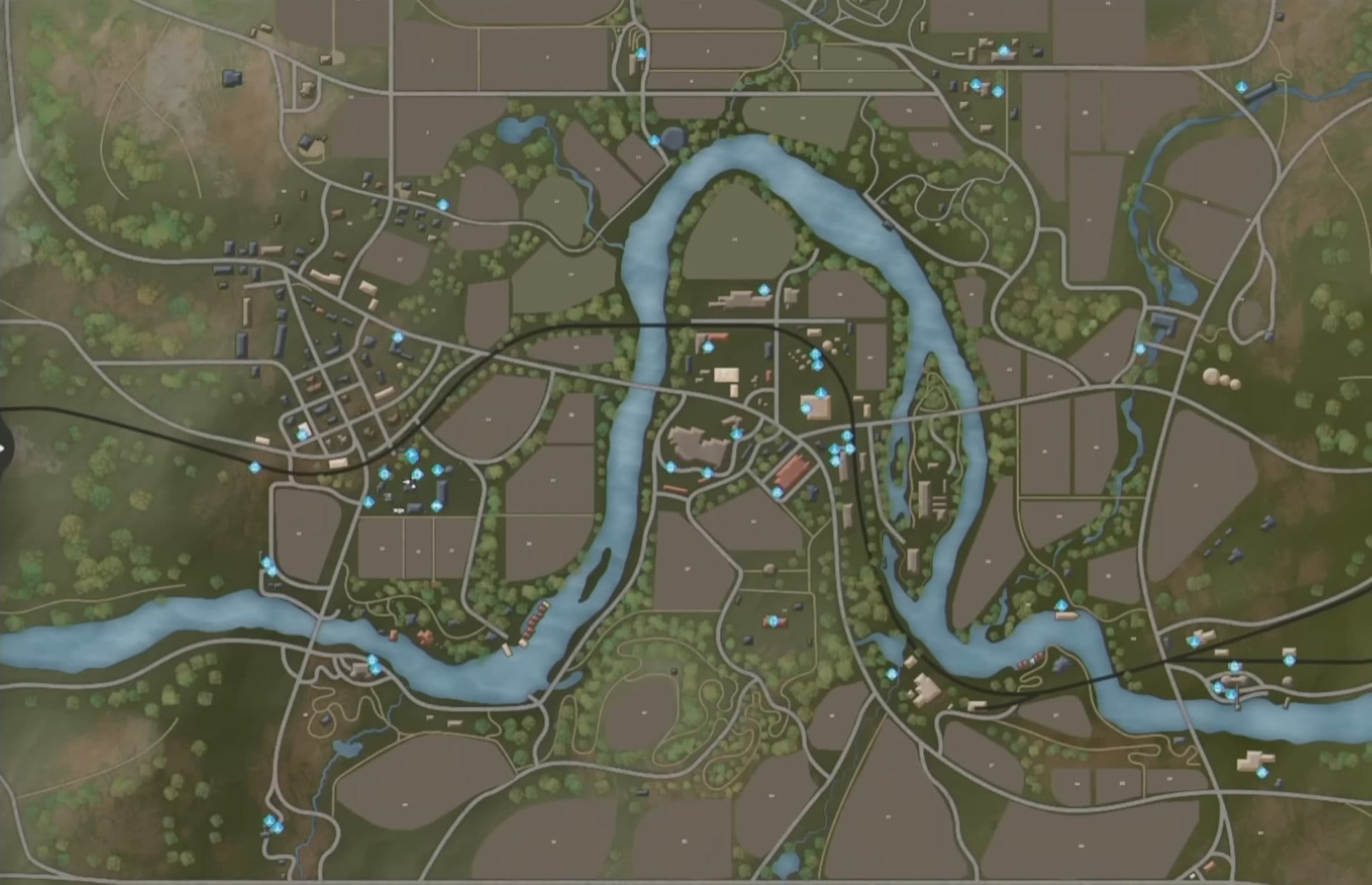 Mapa Riverbend Springs