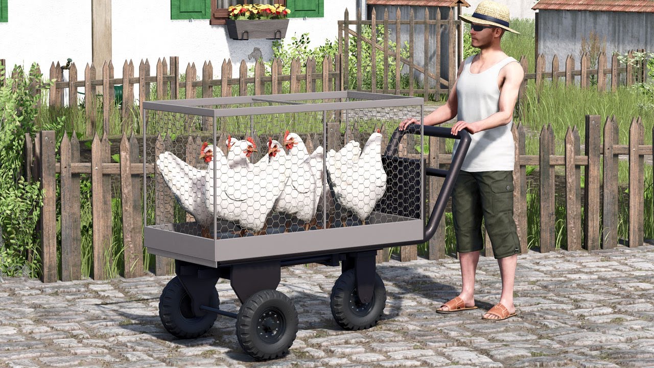 Gallinas en Farming Simulator 25