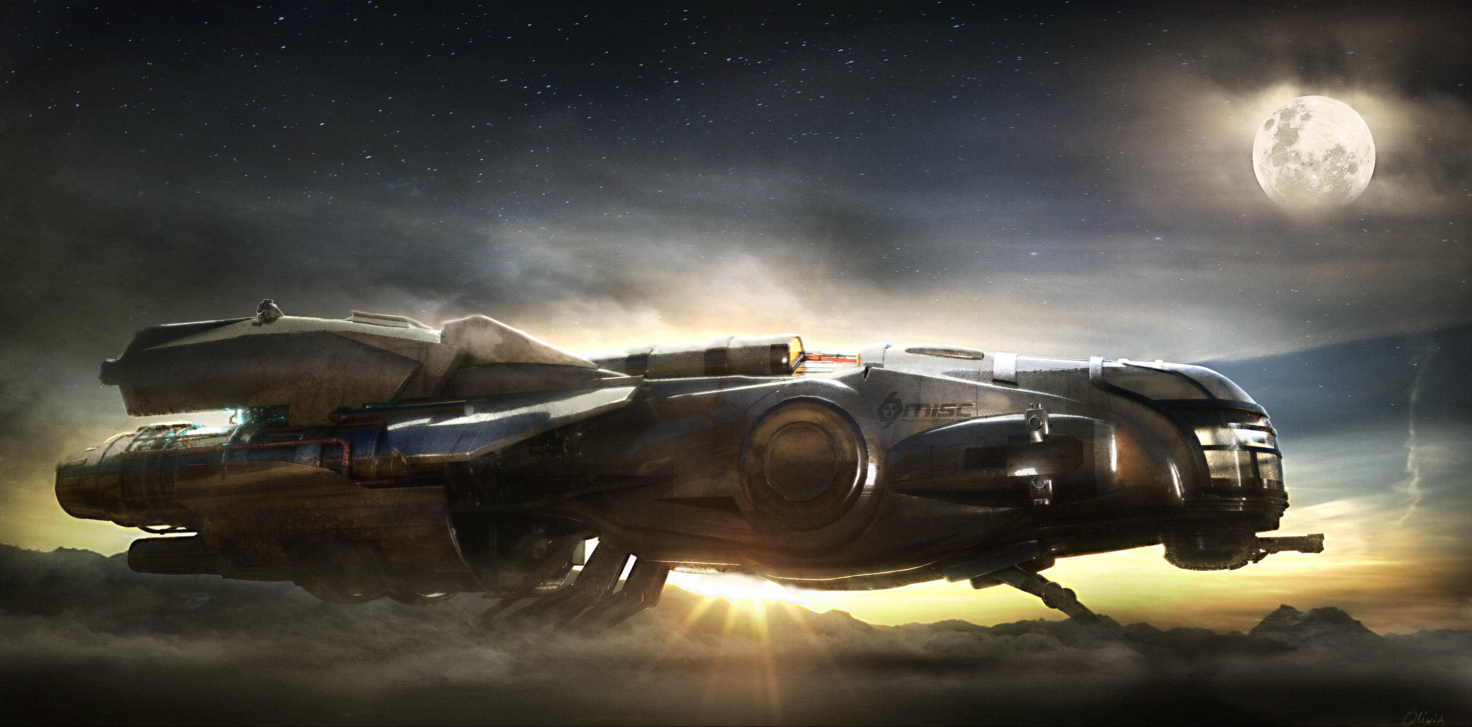 Hull B de Musashi Industrial and Starflight Concern