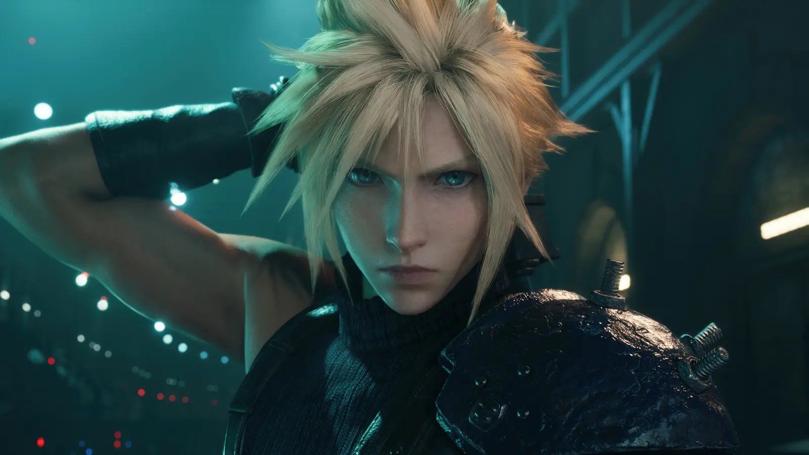 Cloud Strife en primer plano en Final Fantasy VII Remake Intergrade